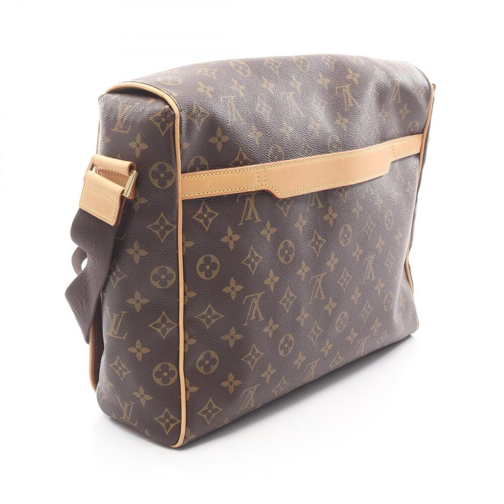 Louis Vuitton Abesses Shoulder Bag Canvas Leather Monogram Brown